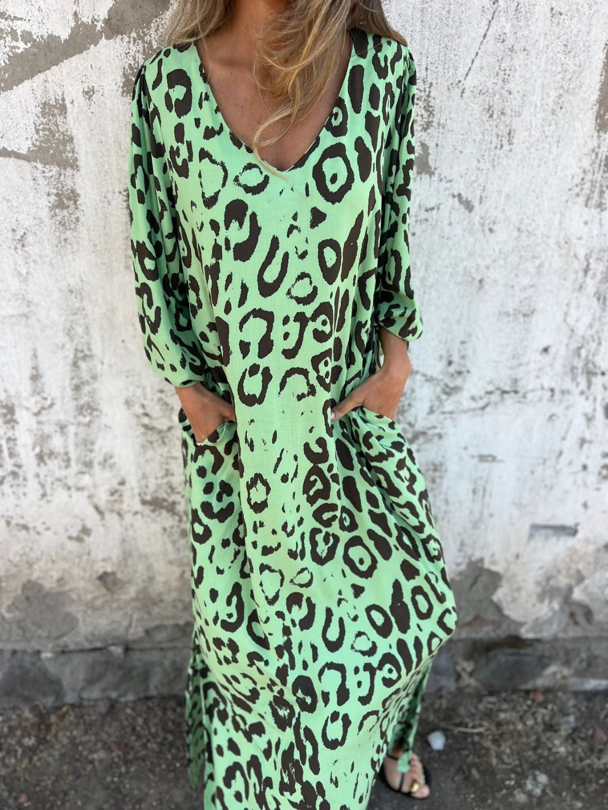 Flavia – Rochie lungă imprimată