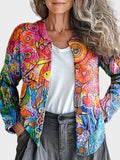 Imogena - Cardigan artistic colorat