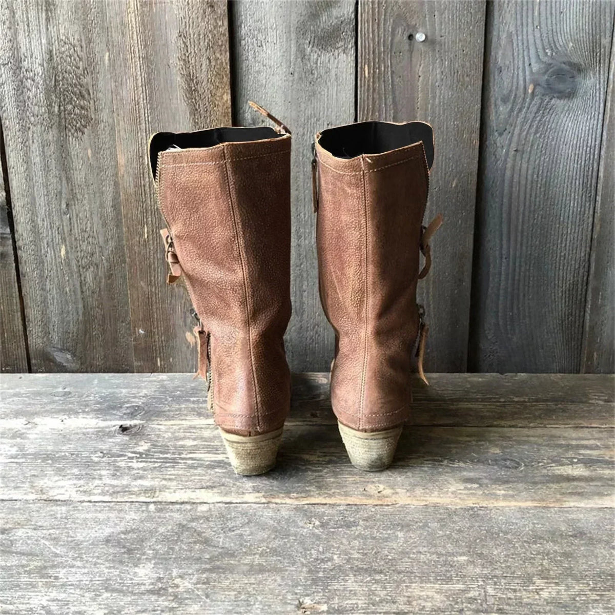 Elitsa – Botine de damă, cu fermoar, cu nasturi, cu toc mic