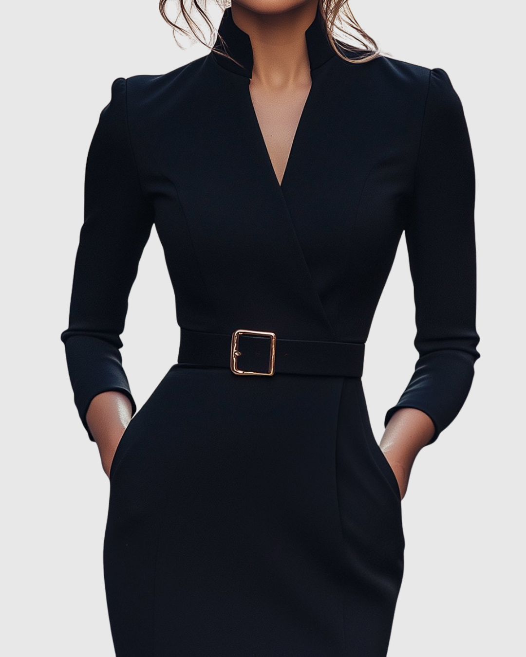 Felicia – Rochie Midi Tip Creion cu Curea
