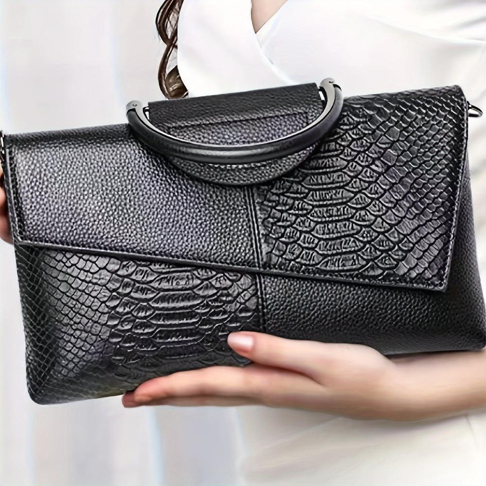 Carmen — Geantă cu Model de Crocodil Opulent