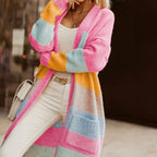 Noemi | Cardigan cu Dungi Pastel
