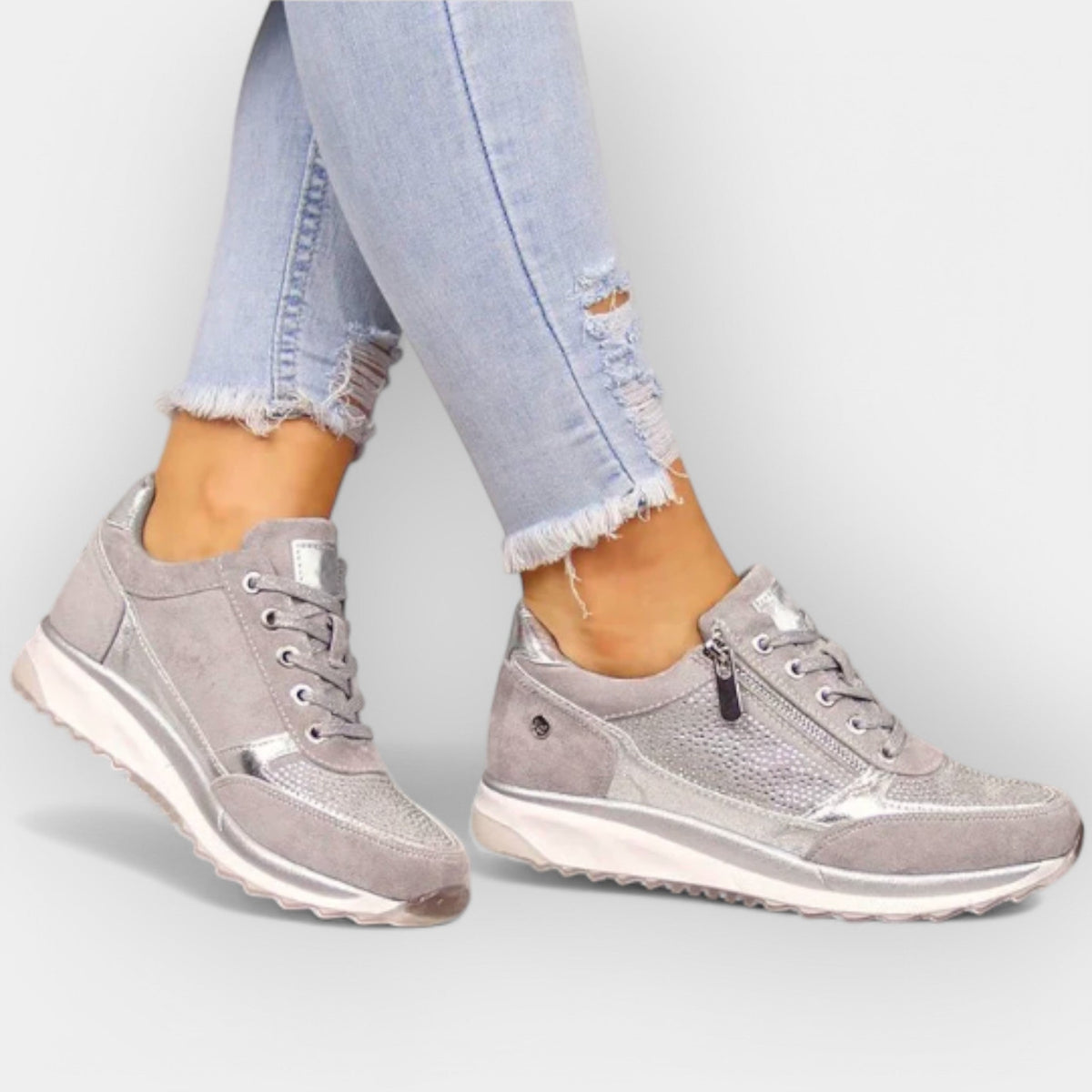 Adidași anatomici cu fermoar