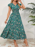 Mihaela – Rochie Florală cu Fante