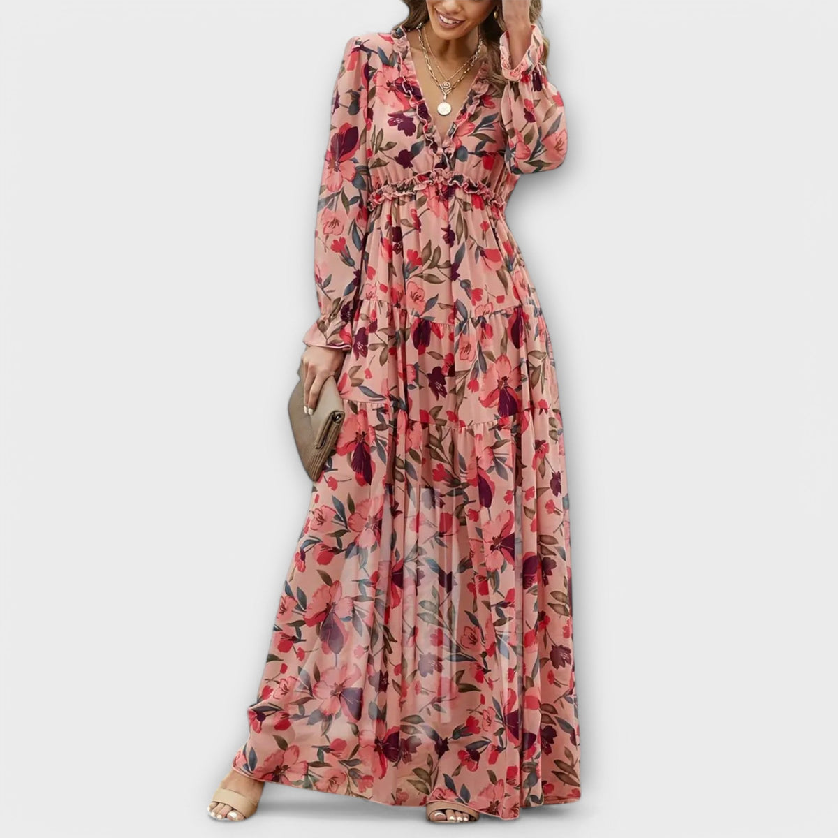 LILA – ROCHIE MAXI GRĂDINA SECRETĂ