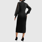 Smaranda – Rochie Lungă de Seară cu Detalii Decorative