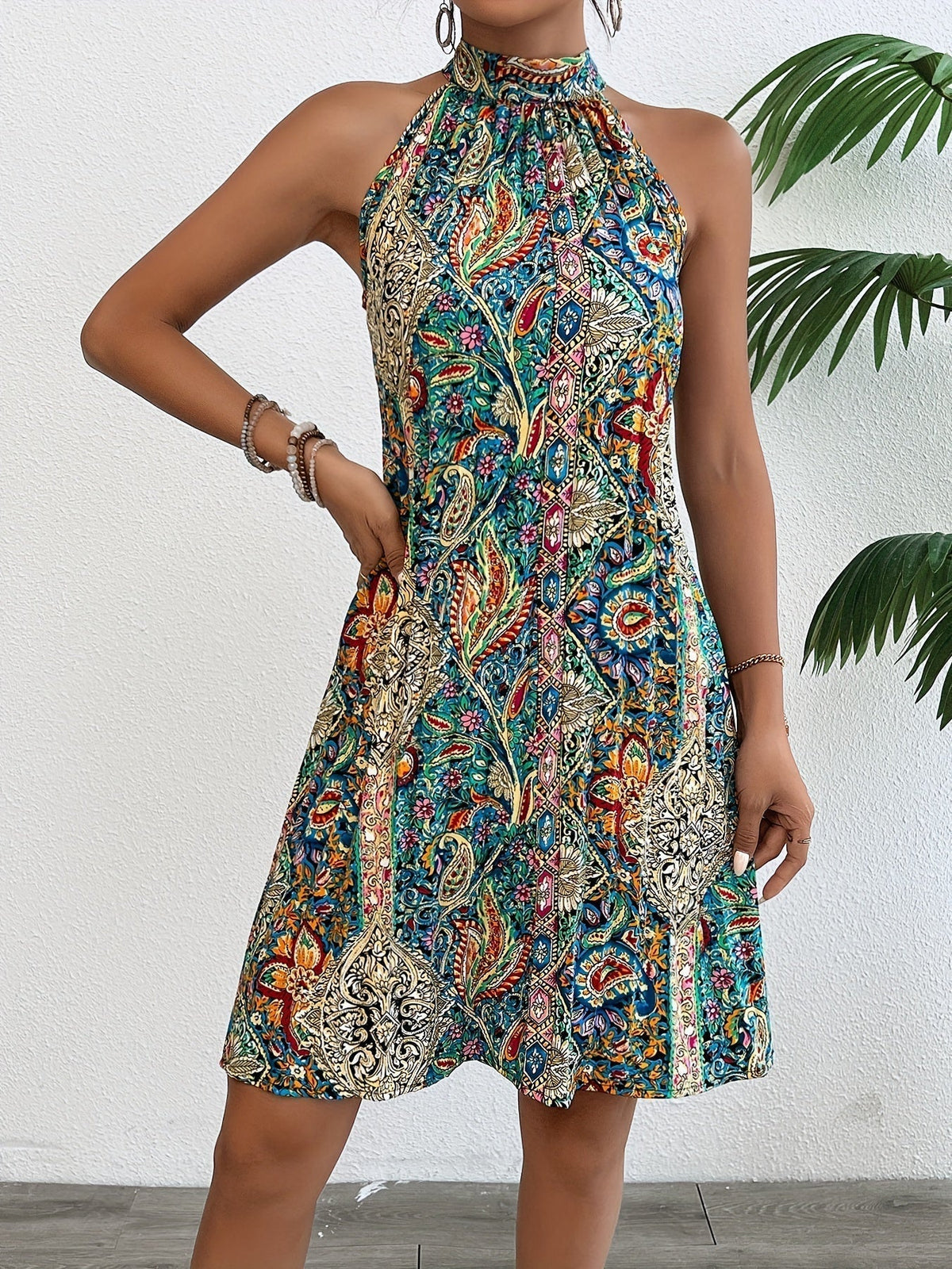 Zamfira – Rochie Florală Plisată