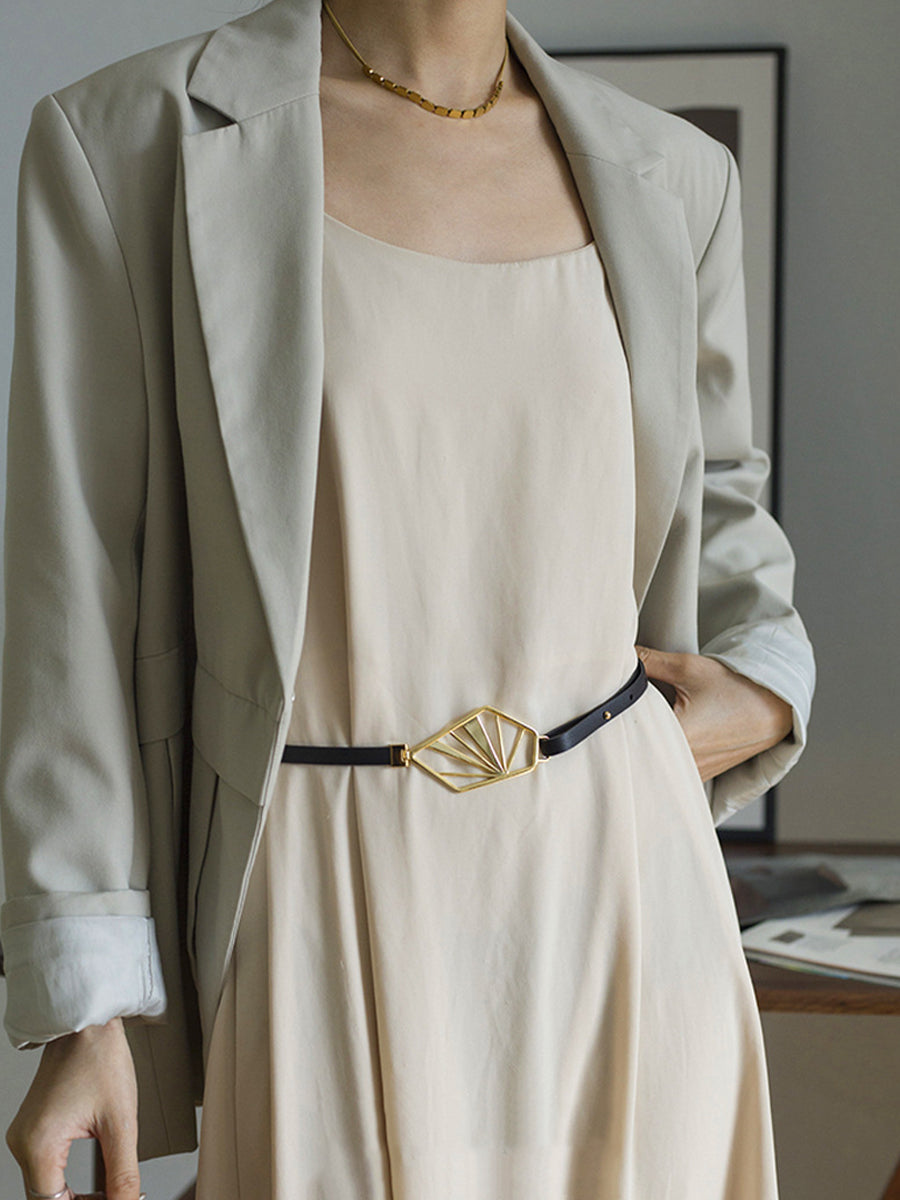 Adina – Curea minimalistă cu cataramă geometrică