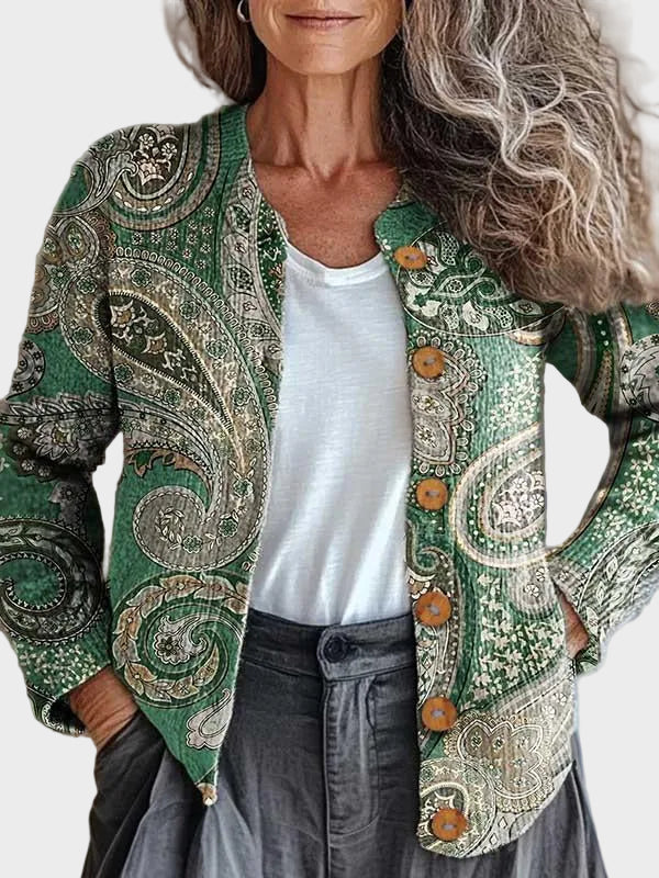 Lavinia - Cardigan cu model paisley