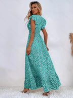 Mihaela – Rochie Florală cu Fante