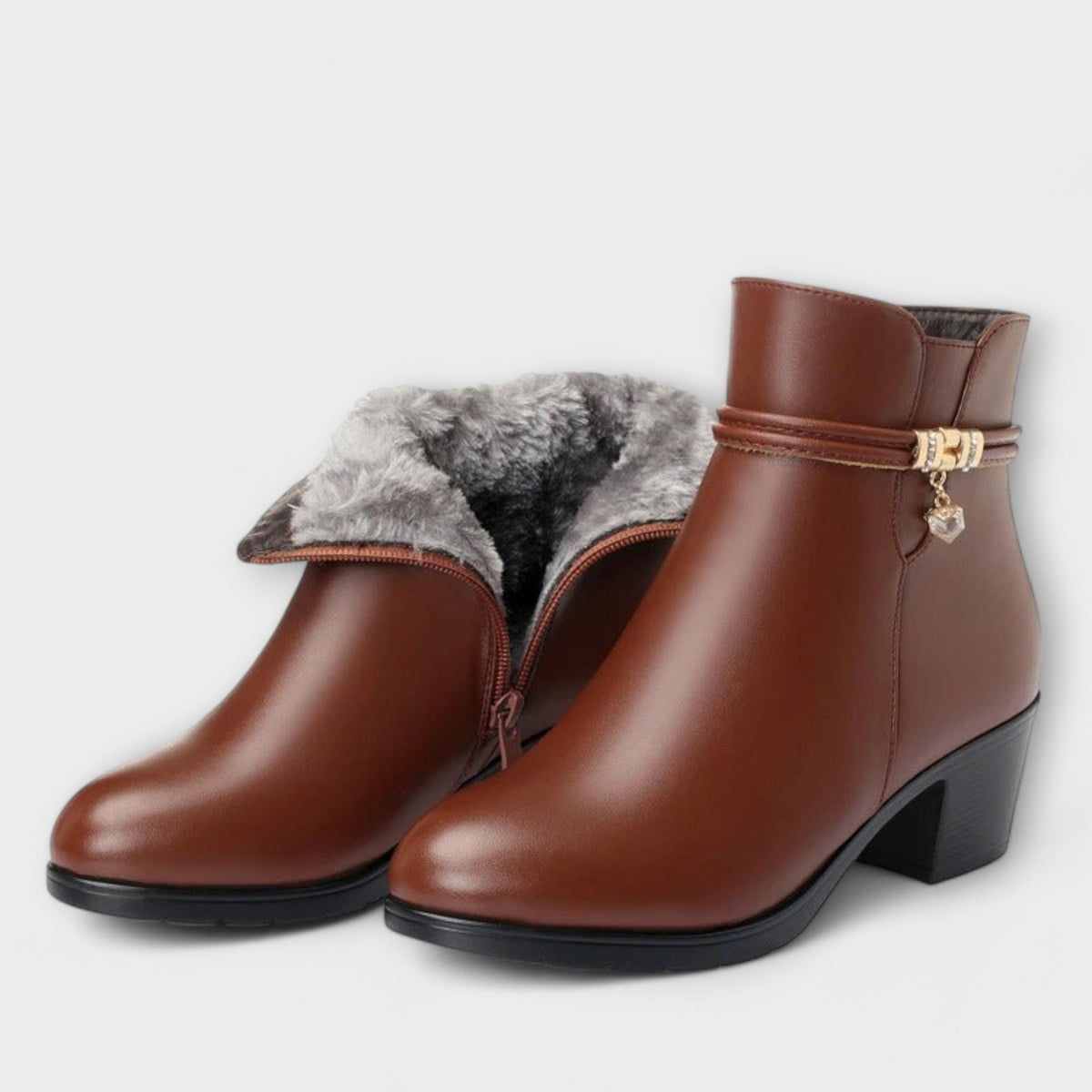 Emilia – Botine elegante de iarnă cu fermoar