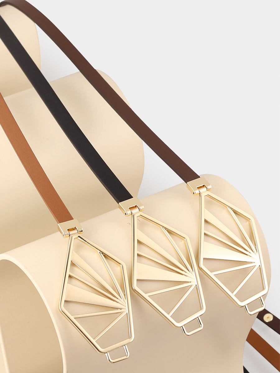 Adina – Curea minimalistă cu cataramă geometrică