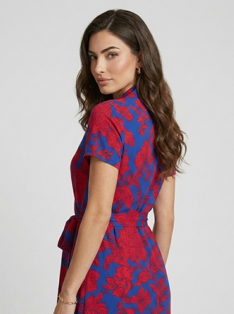 Andreea – Rochie Fluidă cu Imprimeu