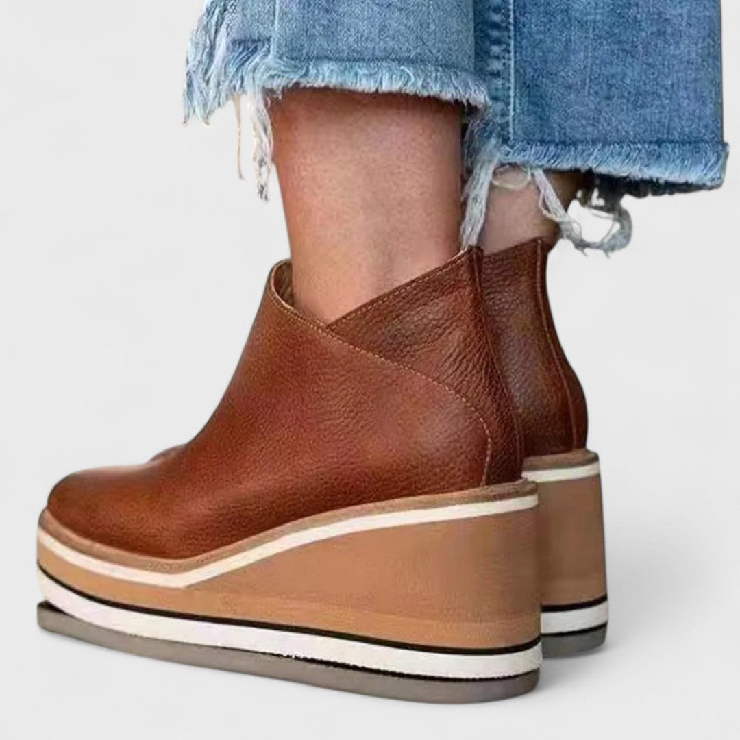 Alina – Botine de damă, de iarnă, cu fermoar, impermeabil