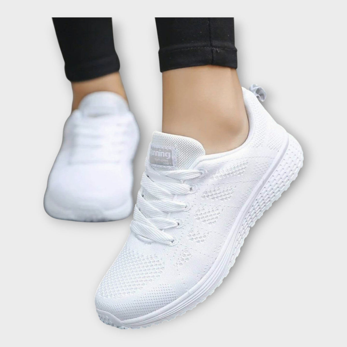 Pantofi sport cu strat superior din plasă și talpă antiderapantă