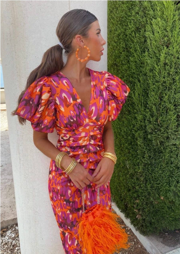 Aurelia – Rochie lungă vibrantă