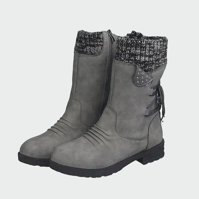 Ilka - Botine elegante din velur
