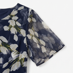 Teodora – Rochie Midi Florală Marin