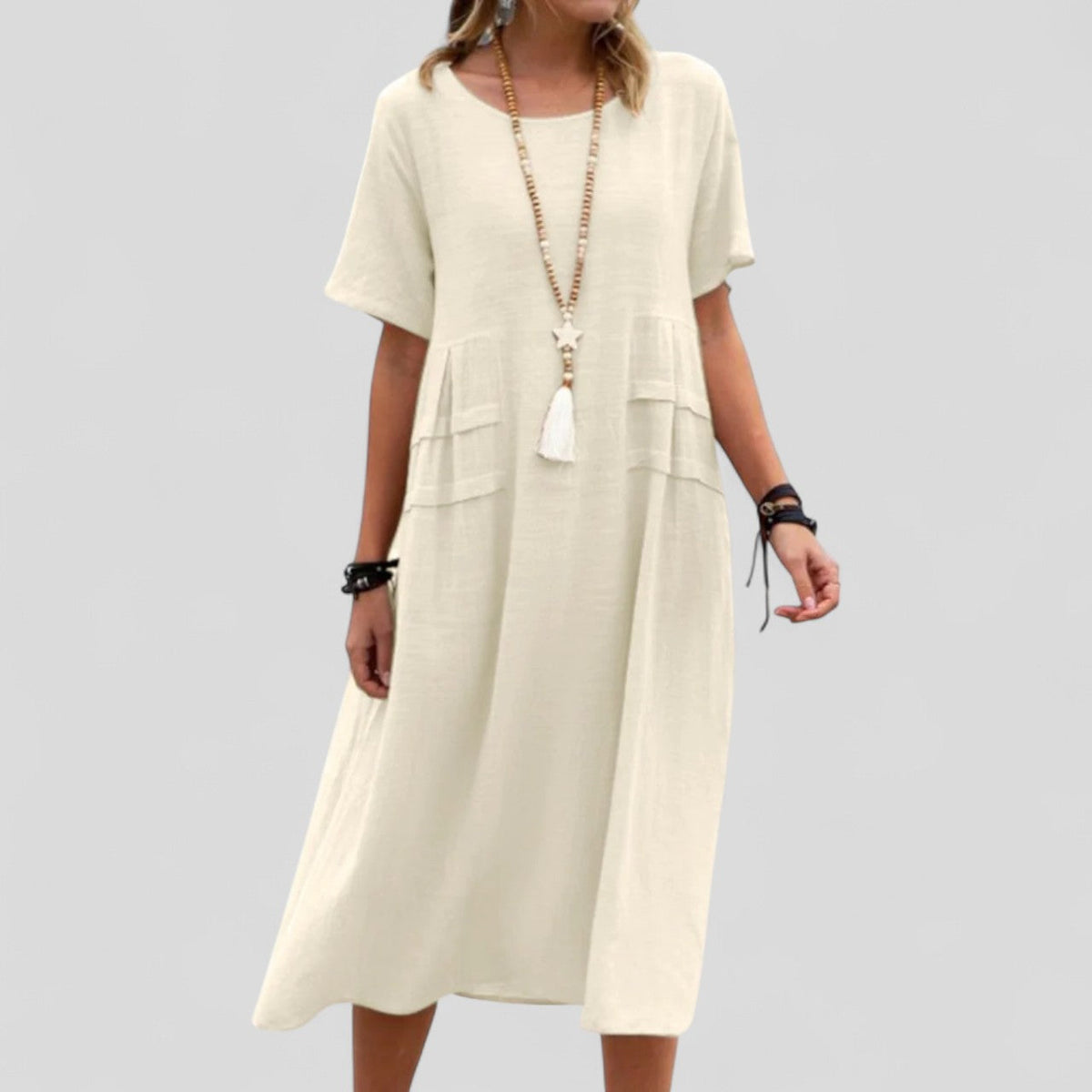 Mălina – Rochie Midi cu Buzunare