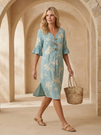Rucsandra – Rochie Midi Brodată