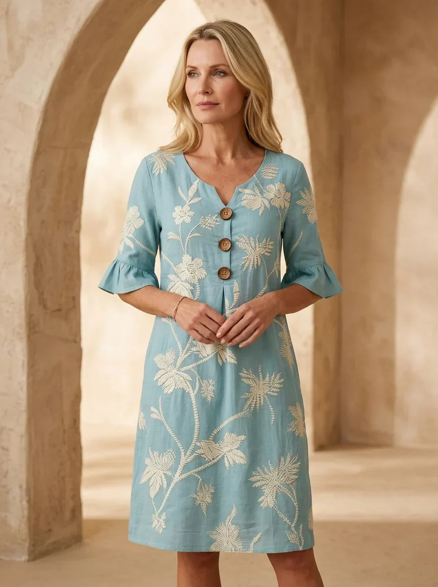 Rucsandra – Rochie Midi Brodată