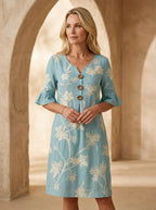 Rucsandra – Rochie Midi Brodată