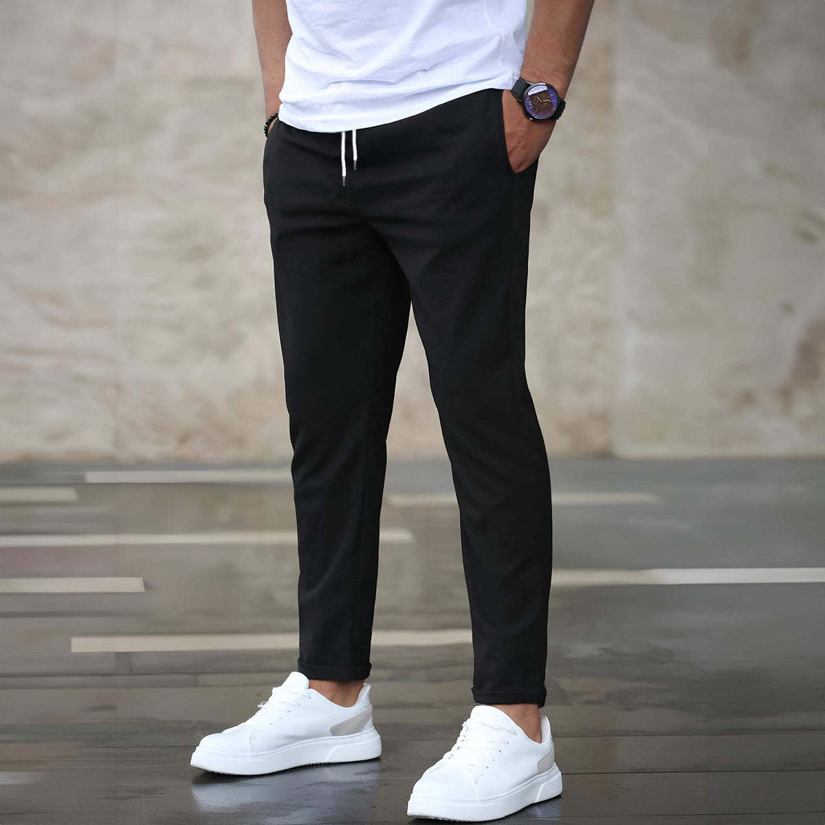 Lorenzo | Pantaloni Eleganți Stretch