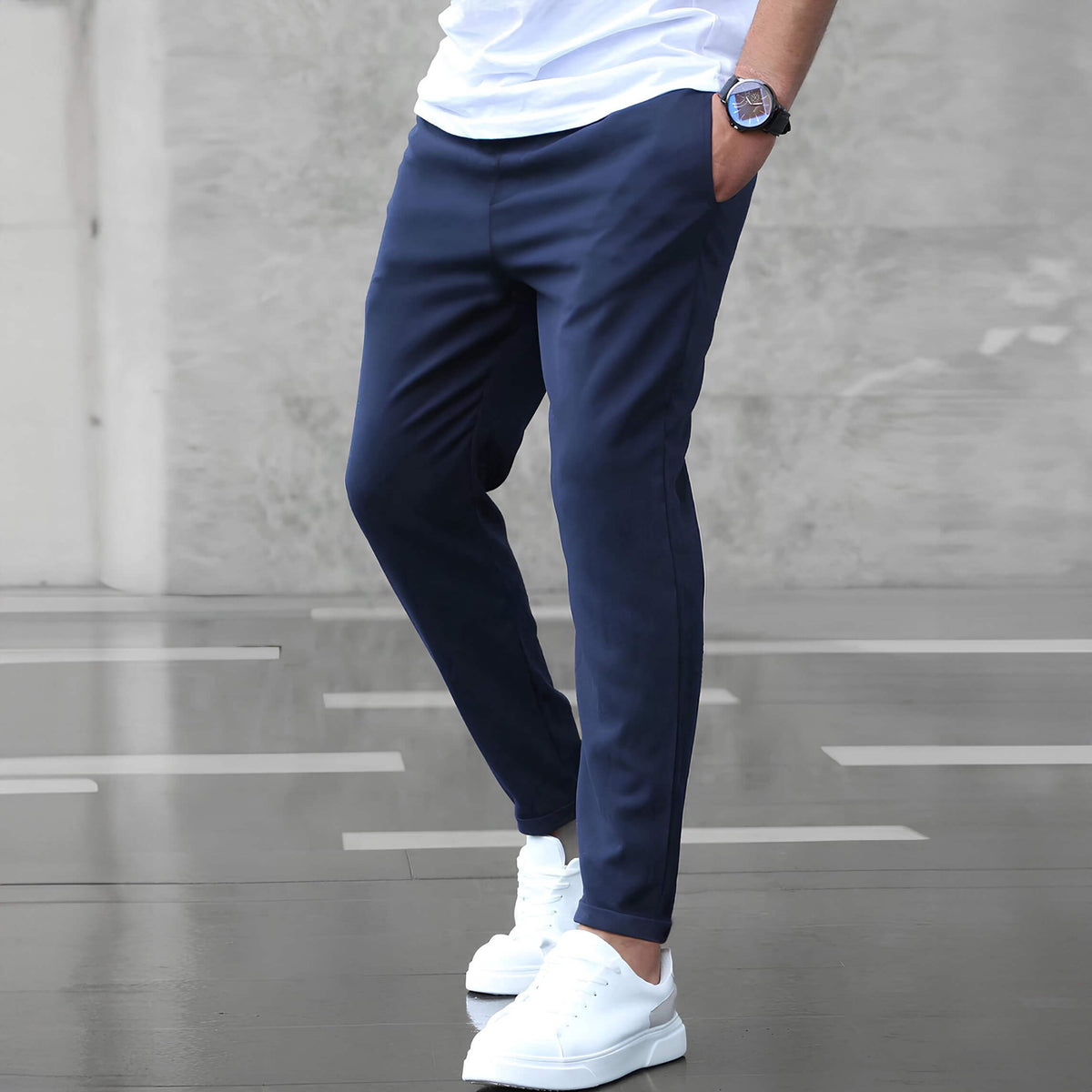 Lorenzo | Pantaloni Eleganți Stretch