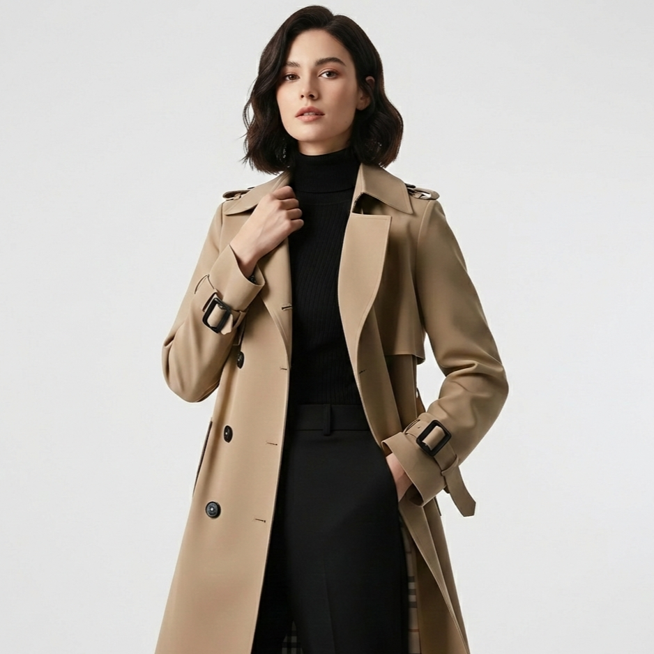 Silvia – Trench Clasic cu Design European