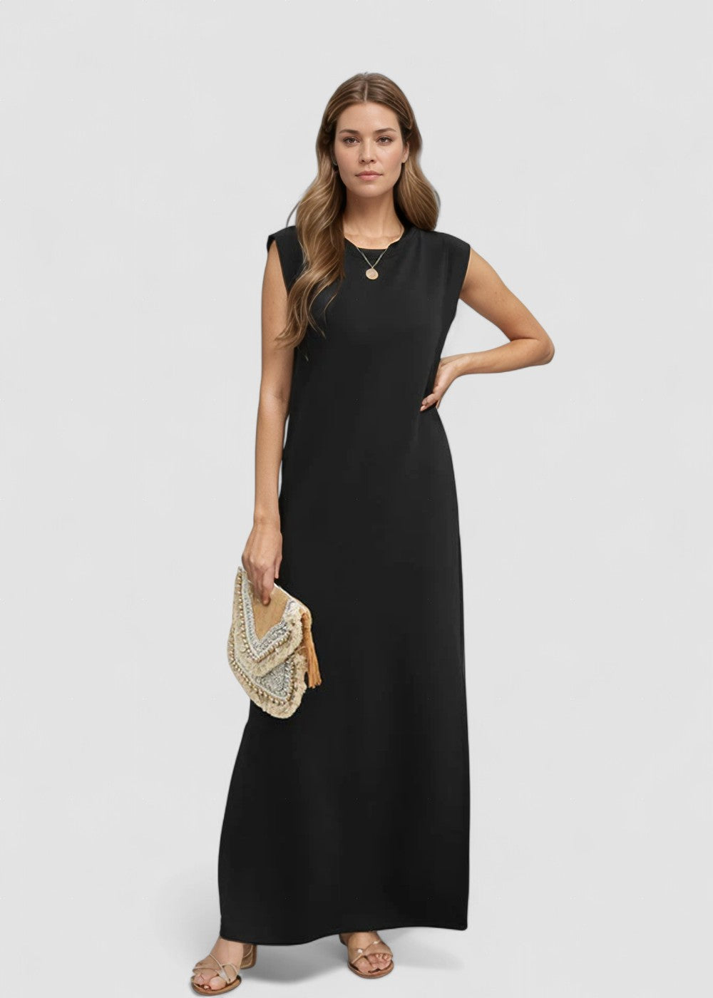 Tereza – Rochie Maxi Minimalistă