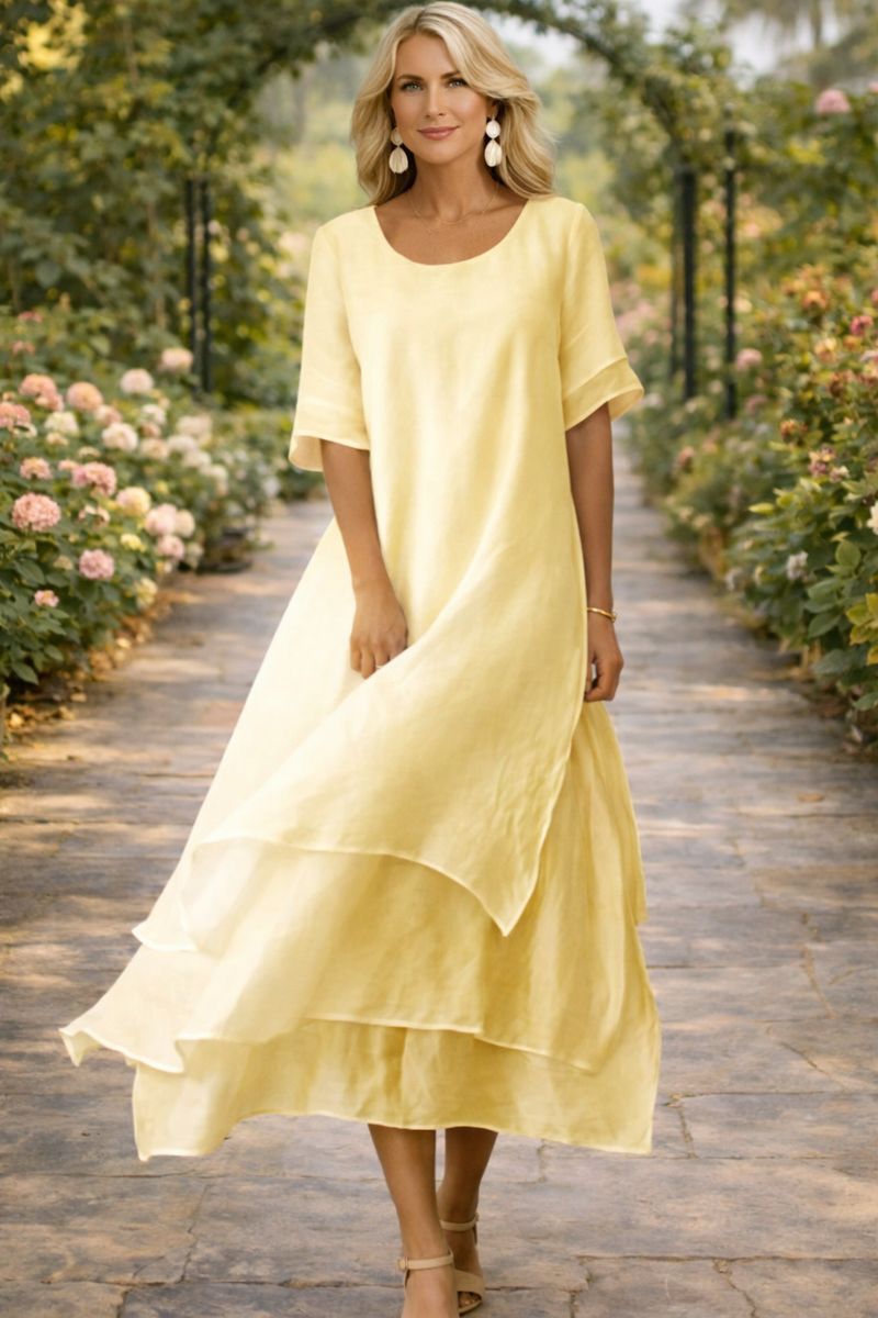 Eva – Rochie Maxi cu Volane