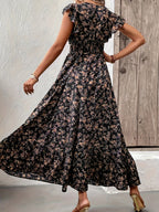 Mihaela – Rochie Florală cu Fante