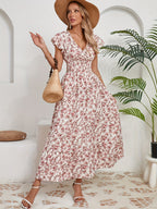 Mihaela – Rochie Florală cu Fante