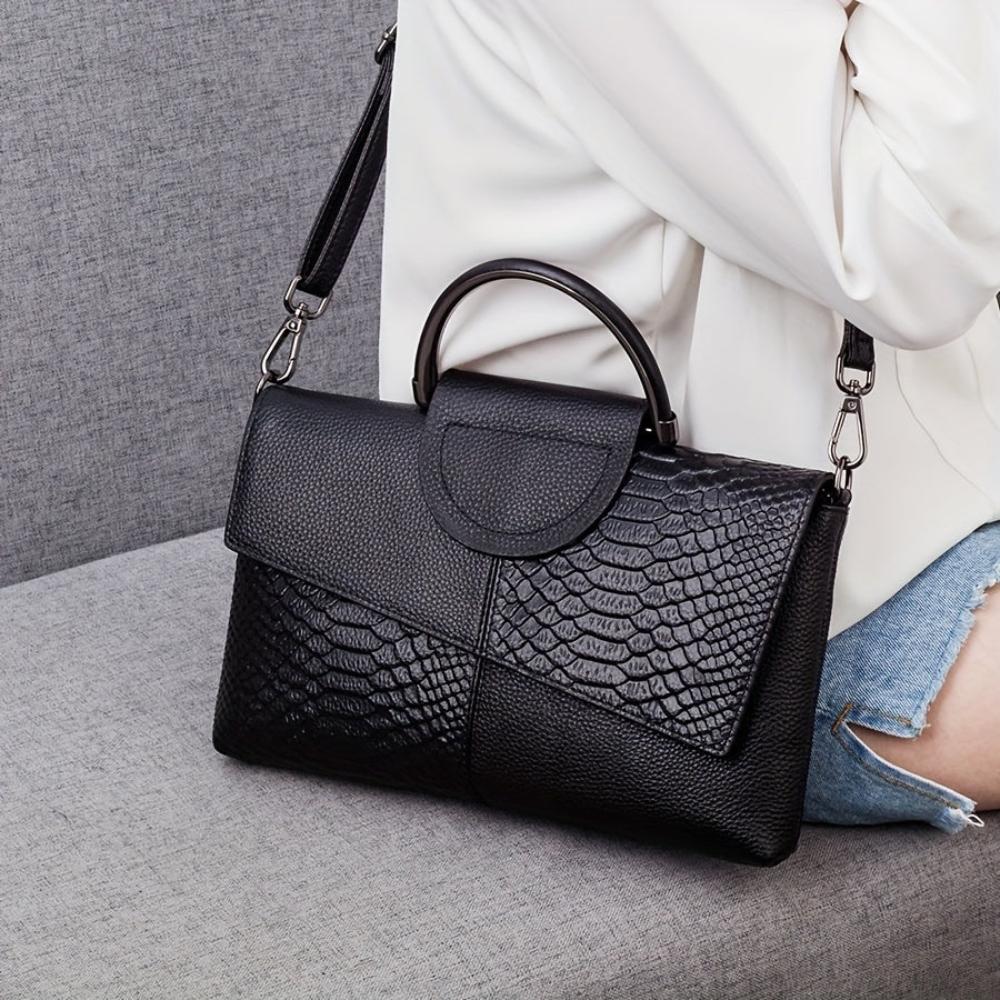 Carmen — Geantă cu Model de Crocodil Opulent