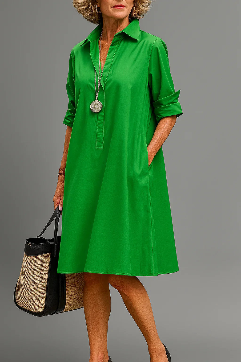 Claudia – Rochie Cămașă Midie
