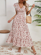 Mihaela – Rochie Florală cu Fante