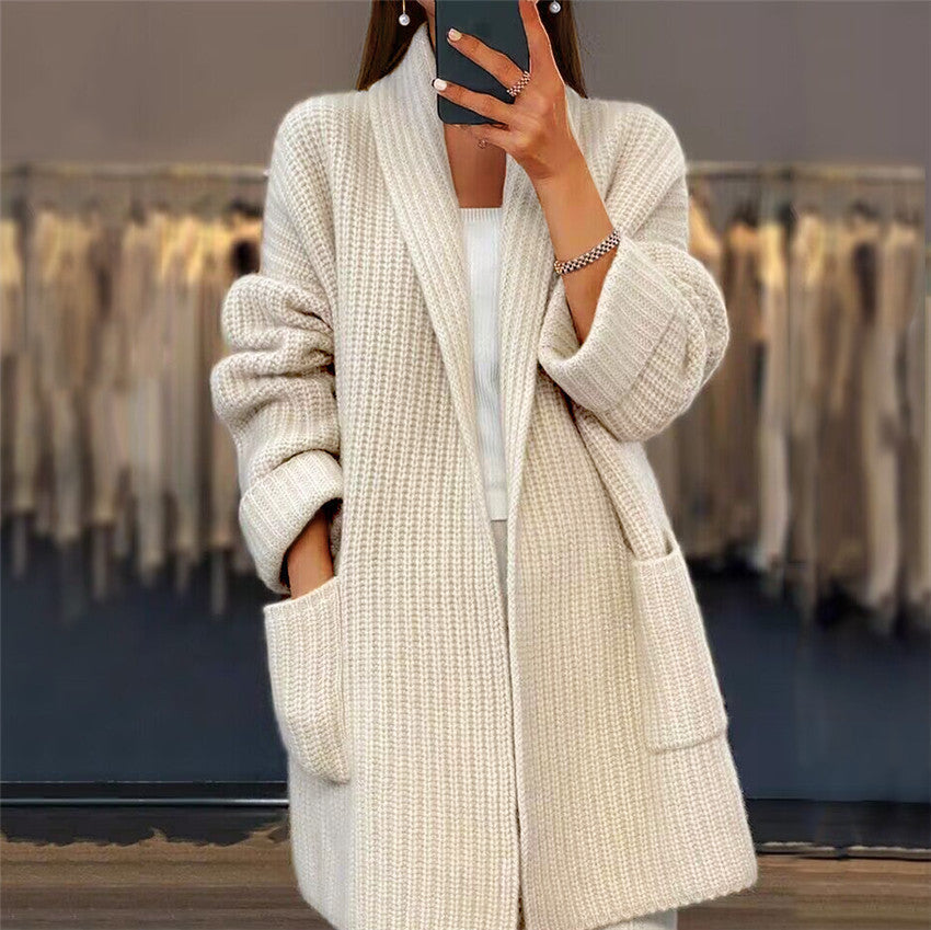 Cristina | Cardigan tricotat cu buzunare