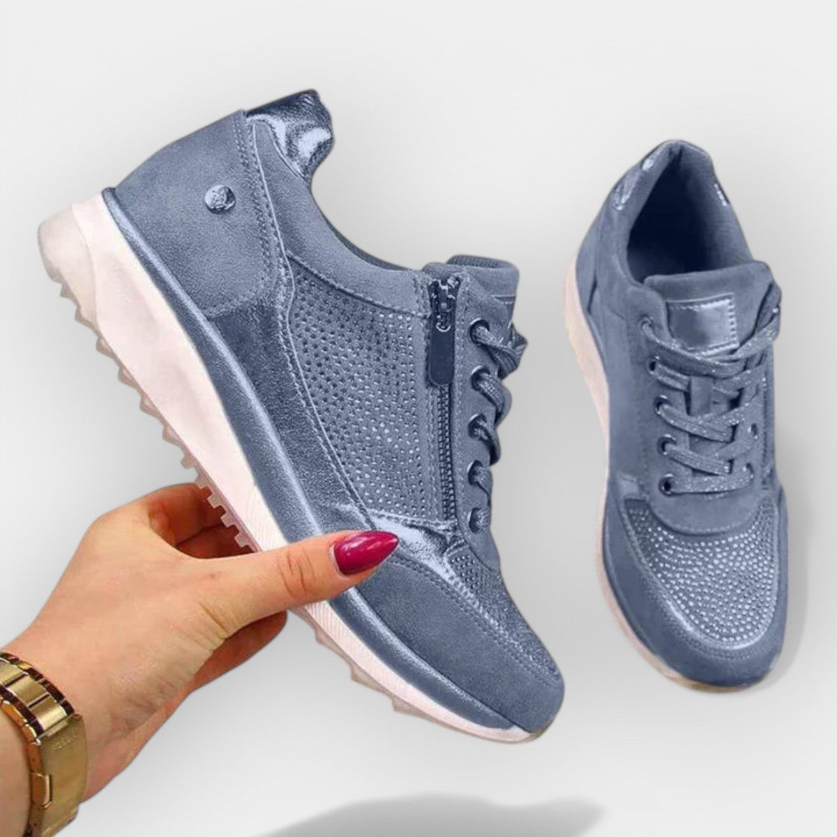 Adidași anatomici cu fermoar