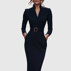 Felicia – Rochie Midi Tip Creion cu Curea