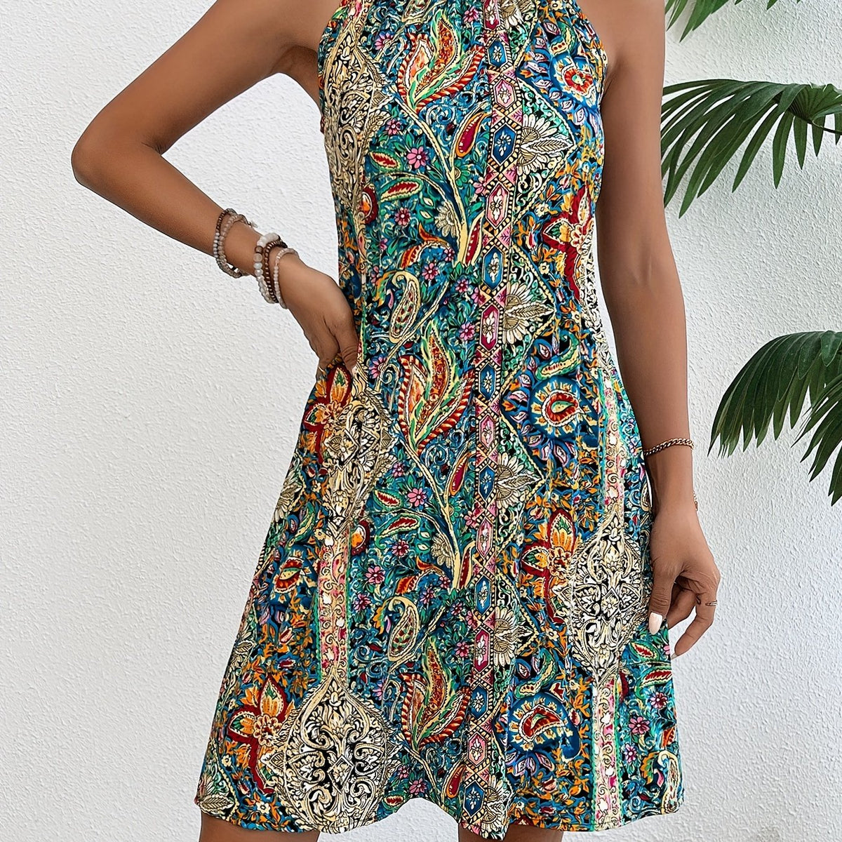 Zamfira – Rochie Florală Plisată