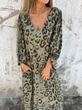 Flavia – Rochie lungă imprimată