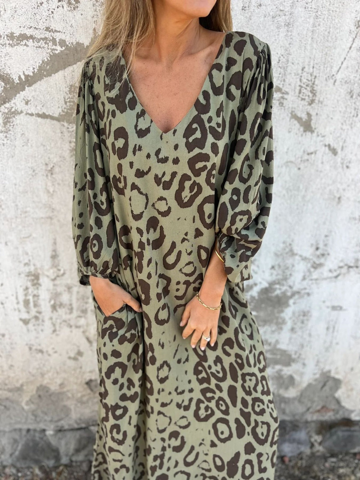 Flavia – Rochie lungă imprimată