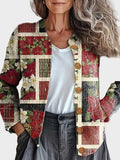 Cristina - Cardigan festiv în stil patchwork