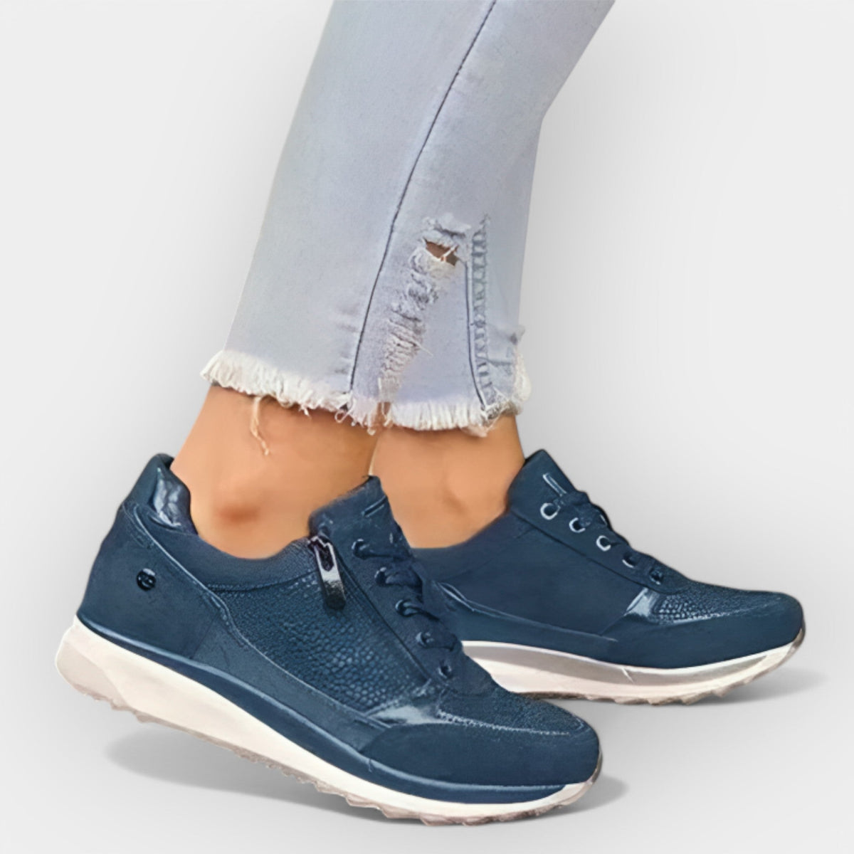 Adidași anatomici cu fermoar