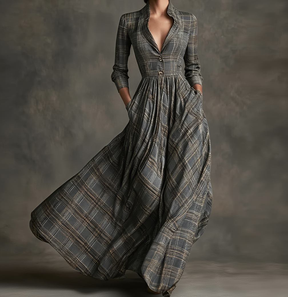 Lavinia – Rochie cu carouri chic