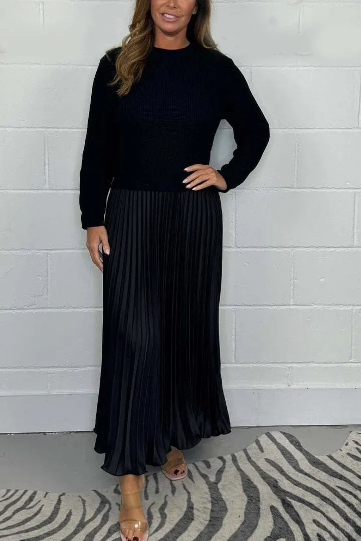 Mădălina – Rochie Maxi Plisată