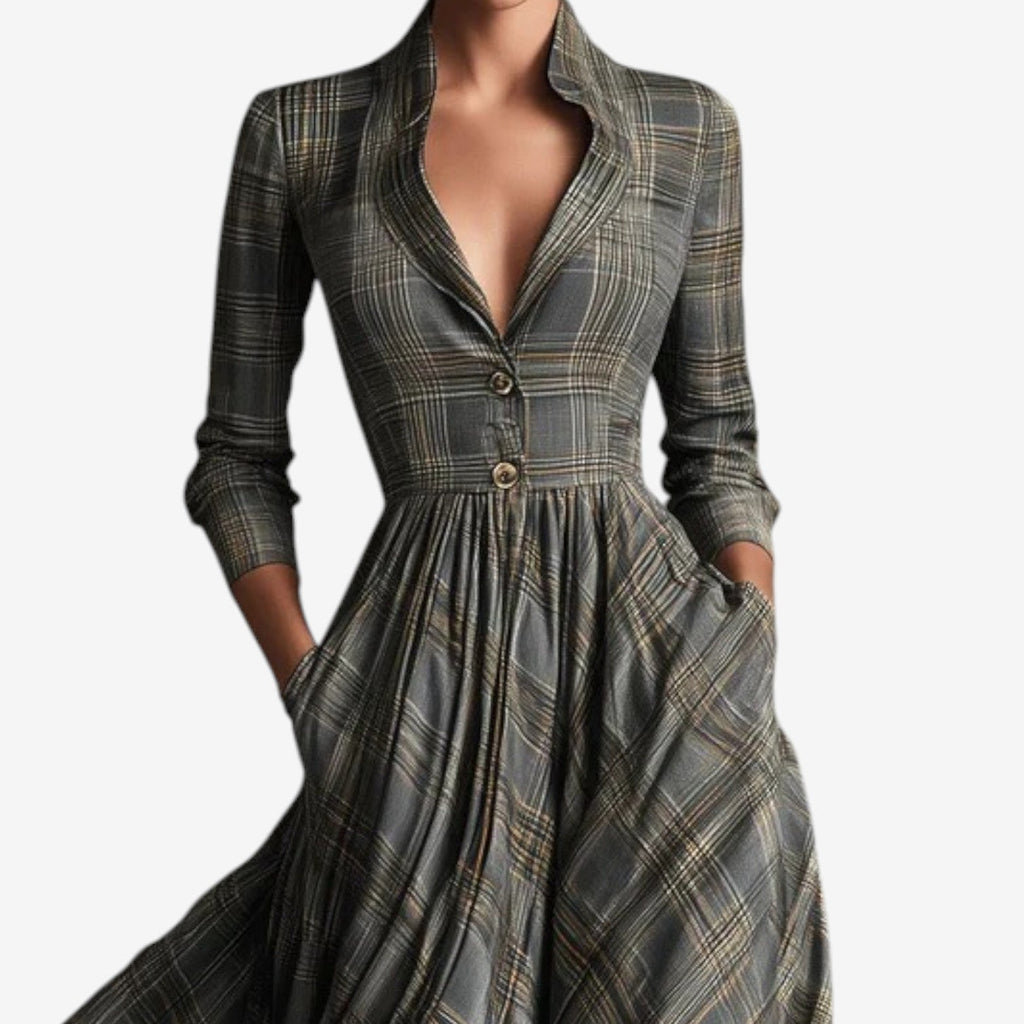 Lavinia – Rochie cu carouri chic
