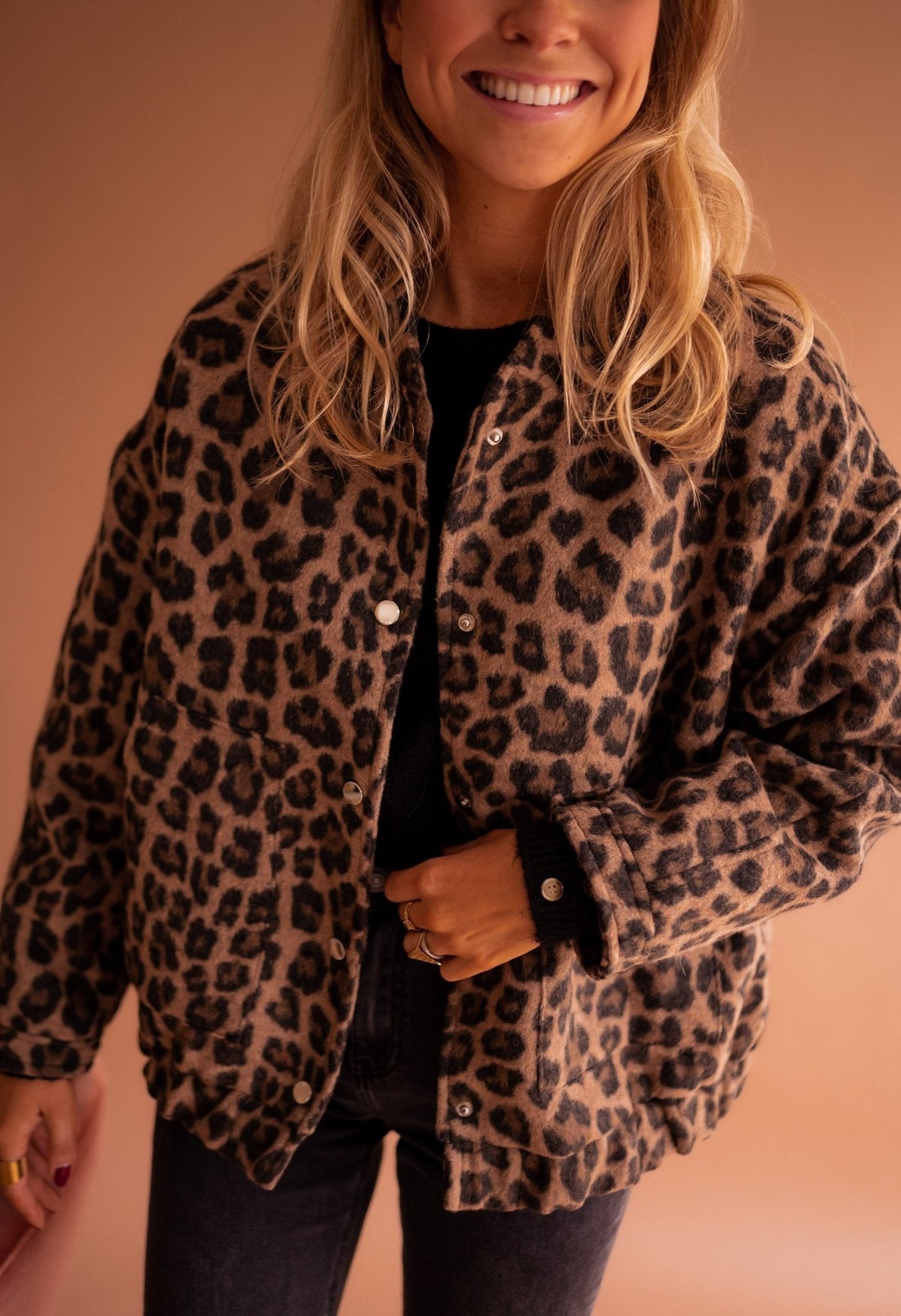 Lavinia – Jachetă cu Imprimeu Leopard