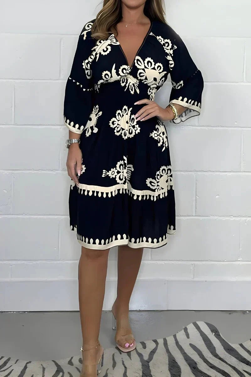 Lidia – Rochie Midi cu Broderie