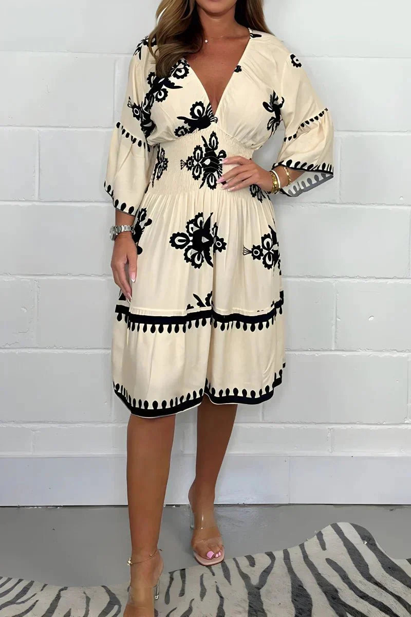 Lidia – Rochie Midi cu Broderie